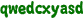 qwedcxyasd