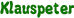 Klauspeter
